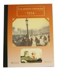 Le Livre "Les années mémoire 1934"