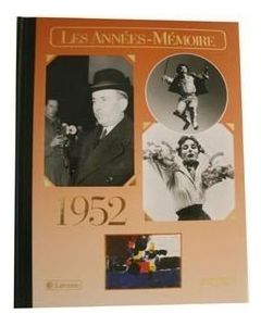 Le Livre "Les années mémoire 1952"